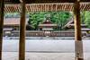 Manicured surface leading in the shrine.