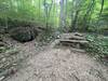 Bench and small cave