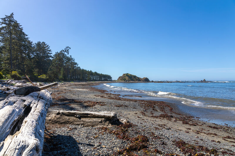 Walking towards Sand Point.