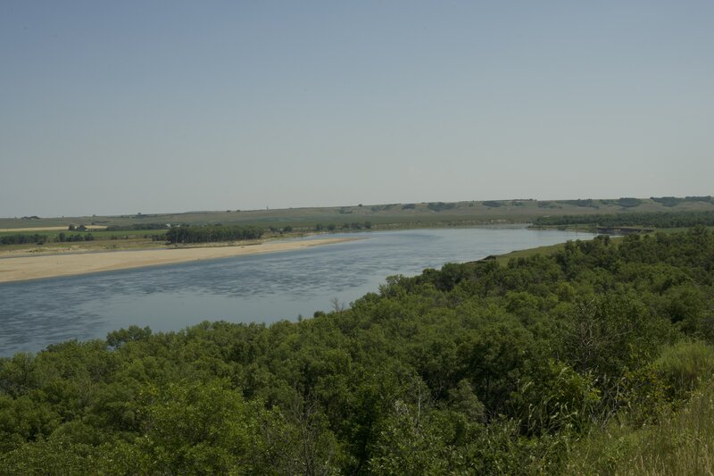 The views of the Missouri River are fantastic from the Bluffs Spur.