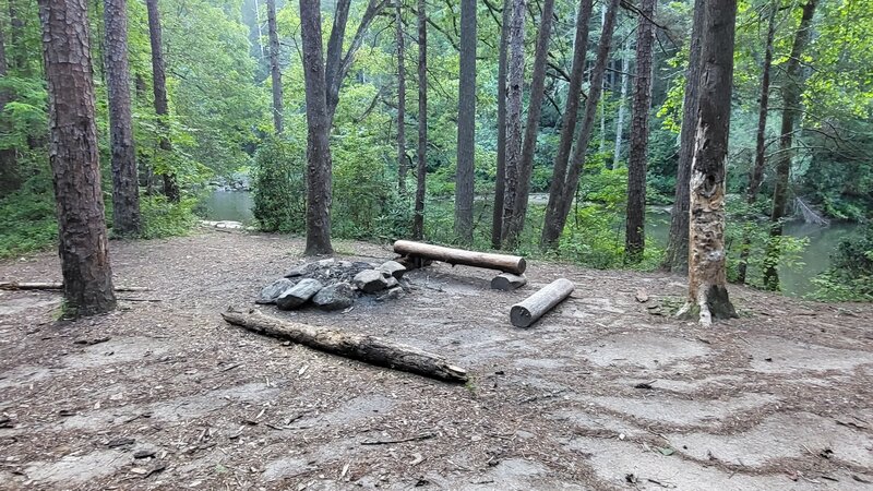 Camp site along river, 7 mi from 76.