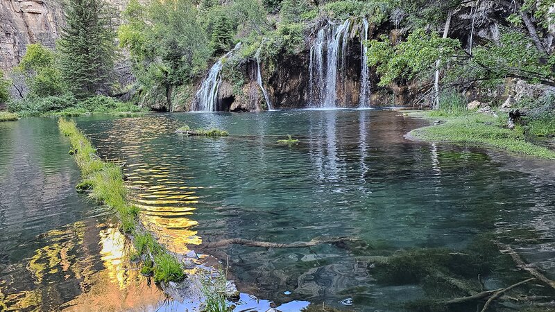 Sunrise at Hanging Lake.