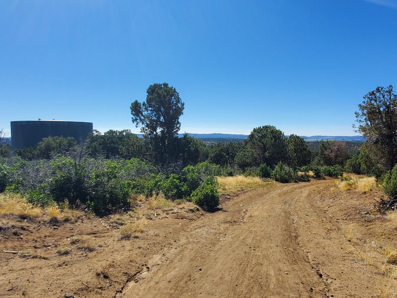 The water tank along Grandview Ridge Trail.