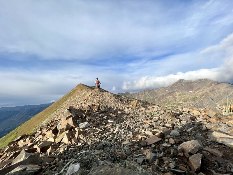 Ridge to the summit.