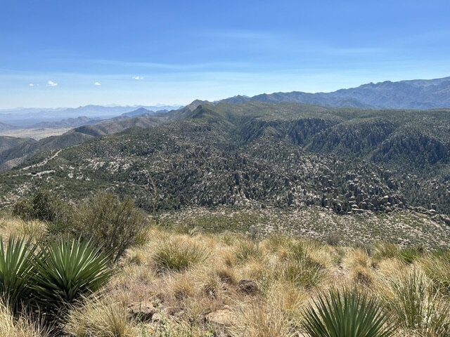 View from top looking SE over the National Monument.