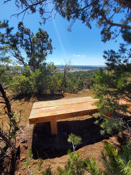 Nice bench and viewpoint on Spurline.