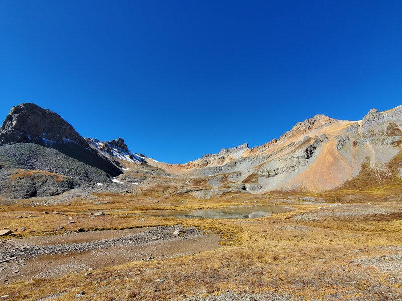 Another small depression pond in the bowl above Ice Lake.