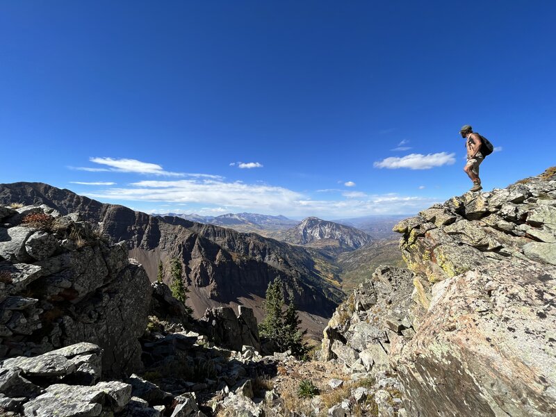 Looking west from a viewpoint on the Augusta Mountain Ridge.