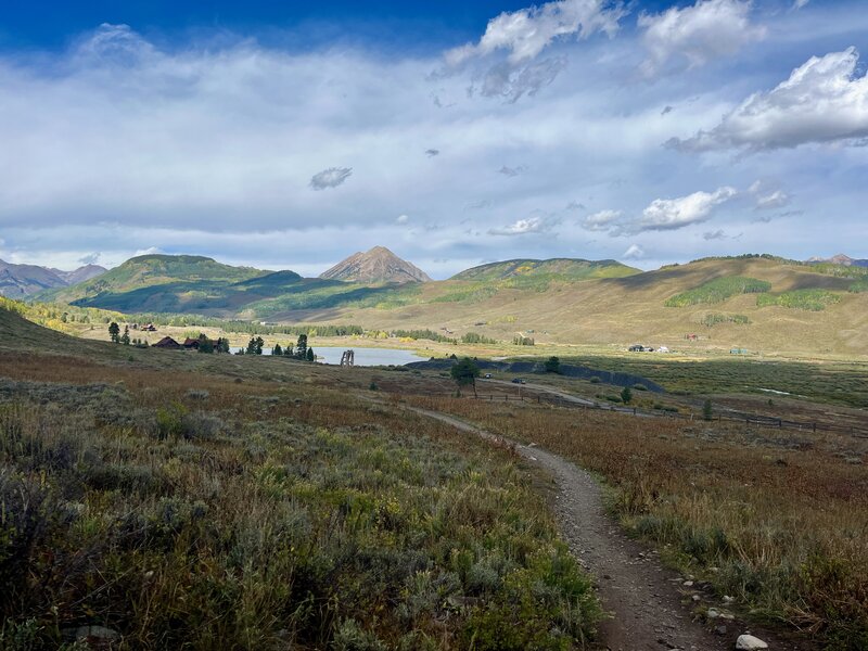 Looking NE from the lower loop trail