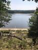 Beautiful view thru the trees towards Nordhouse Lake.