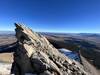 Making his way towards the Lone Cone Peak summit.