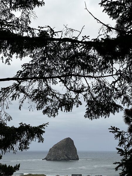 Haystack rock viewpoint.