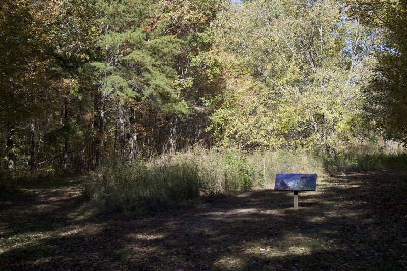 Story panels line the trail, offering a chance for children to engage with the story along the trail and discover new parts of the story along the hike.