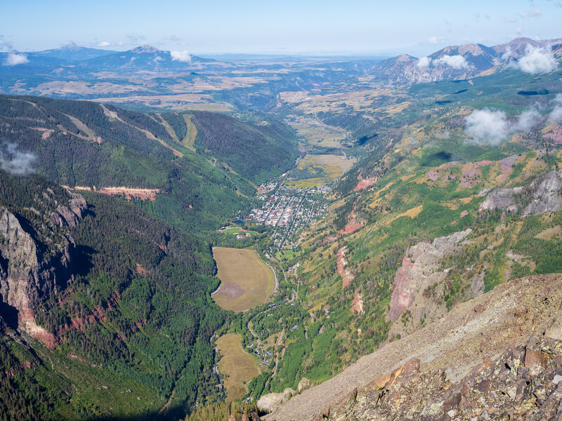 Telluride views from Ajax Peak.