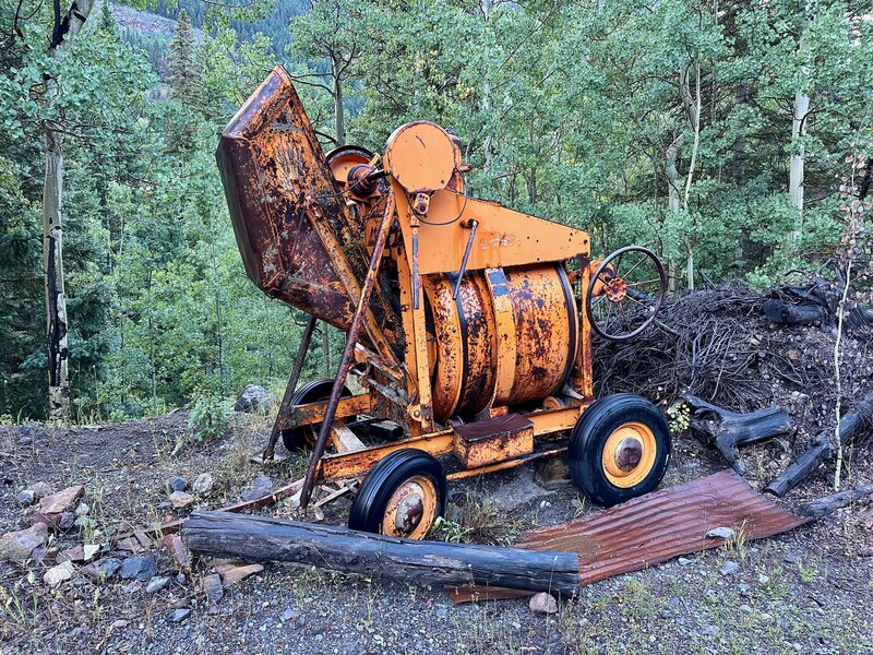 Old mining equipment at the Matterhorn.