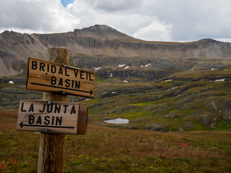 Bridal Veil and La Junta Basin junction.