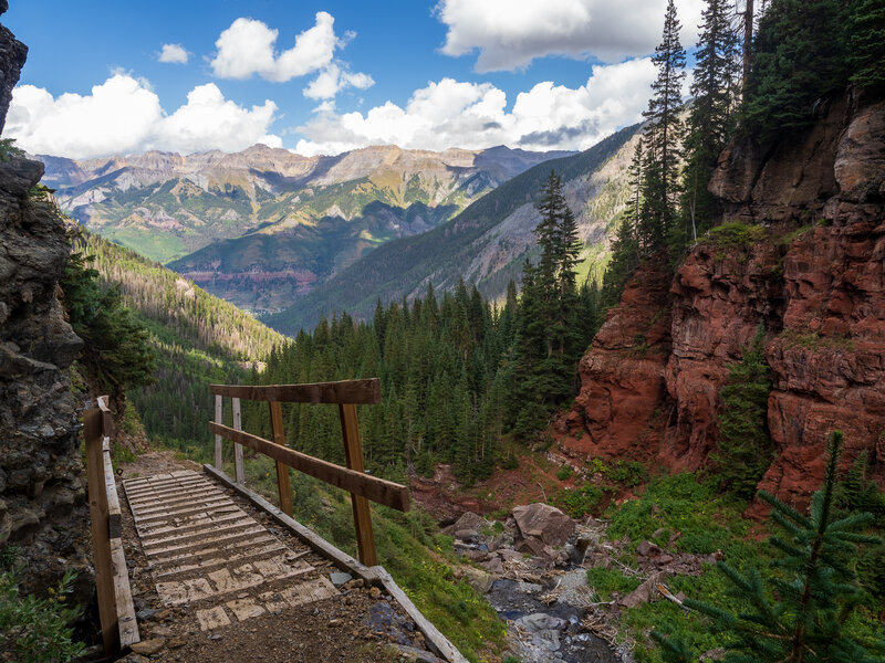 Small footbridge on the Wasatch Trail.