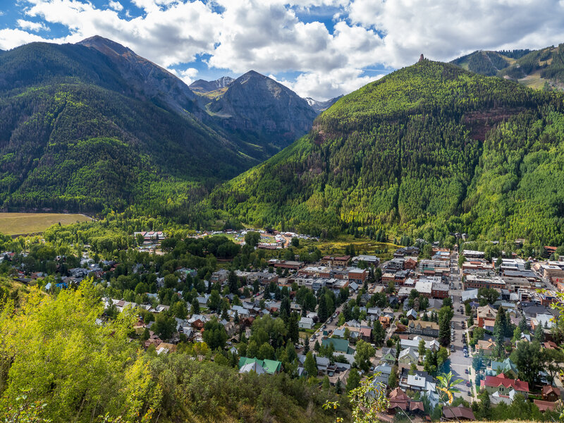 Telluride views from trail.