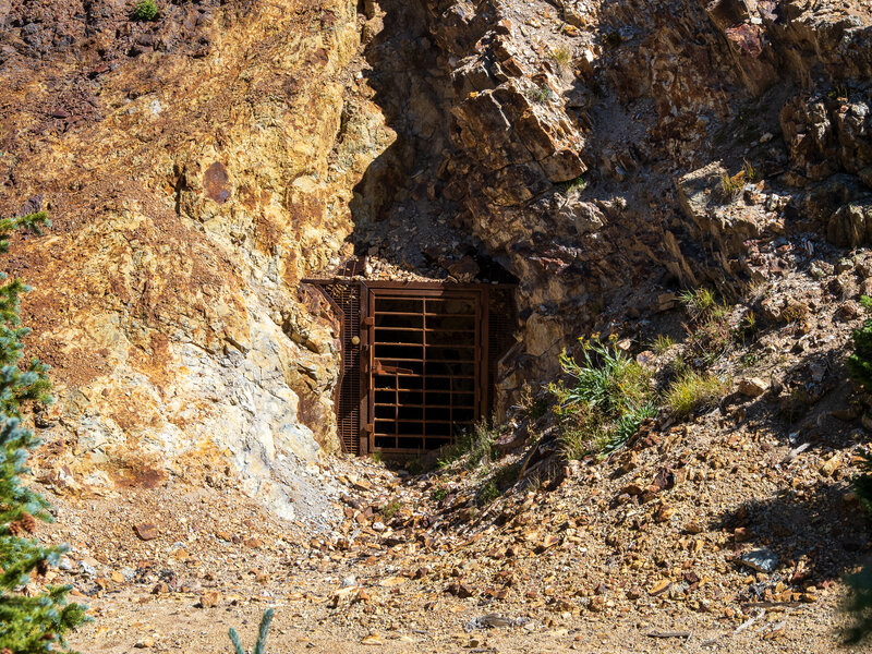 An old mining tunnel near the Vernon Mine.