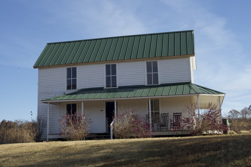 Green House is open for visiting and sits on the left side of the trail.  You can sit in one of the rocking chairs and enjoy the view.