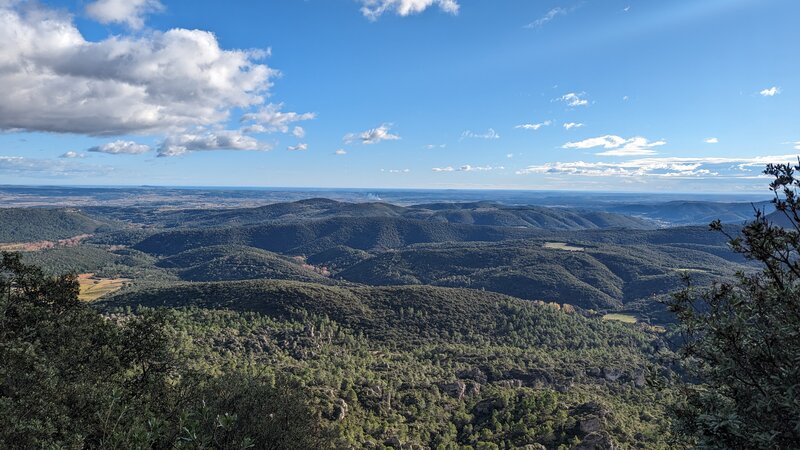 Looking toward the Mediterranean sea from Mt Liausson.