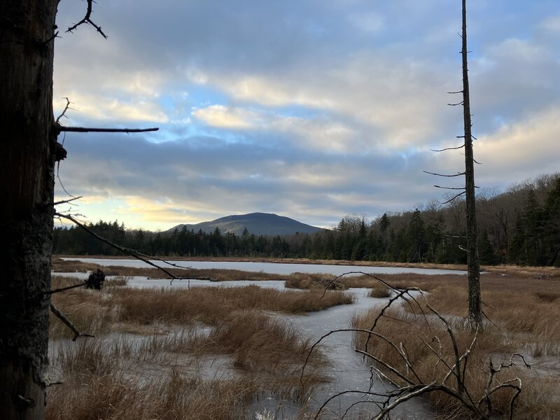 View of Papoose Pond, on a chilly winter's day.