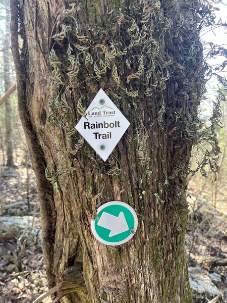 Rainbolt Trail marker