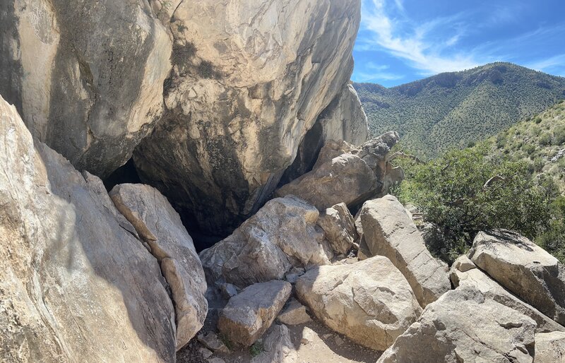 Entrance to Coronado Cave looking south across the valley.