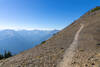 Steep ascent past the Roaring Winds Primitive Campgroud.