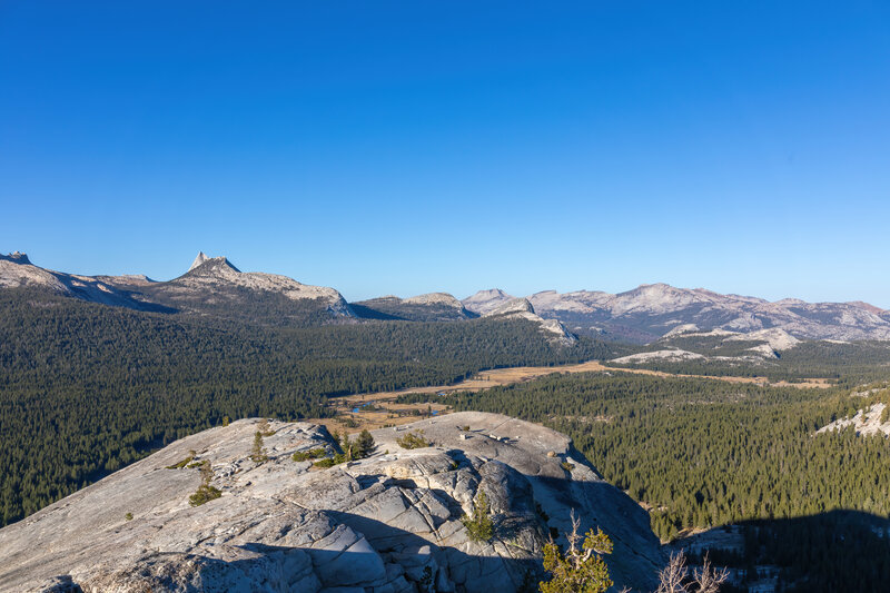 Tuolumne Meadows from Lembert Dome.