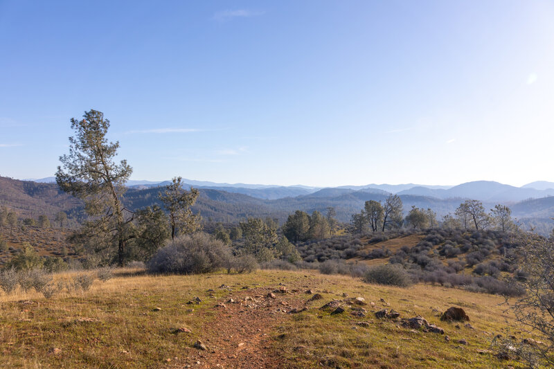 Views across Red Hills from the overlook.