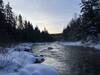 Cold mist rising from the Ammonoosuc.