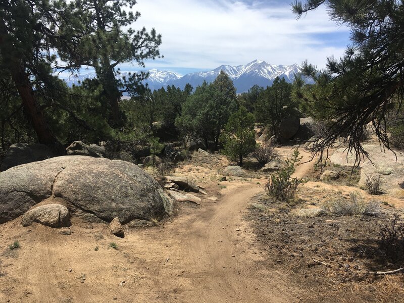 Rocks with bigger rocks in the background.