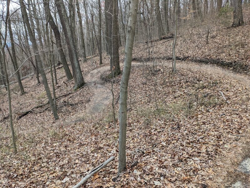 Moonshiners' Trail banked switchback