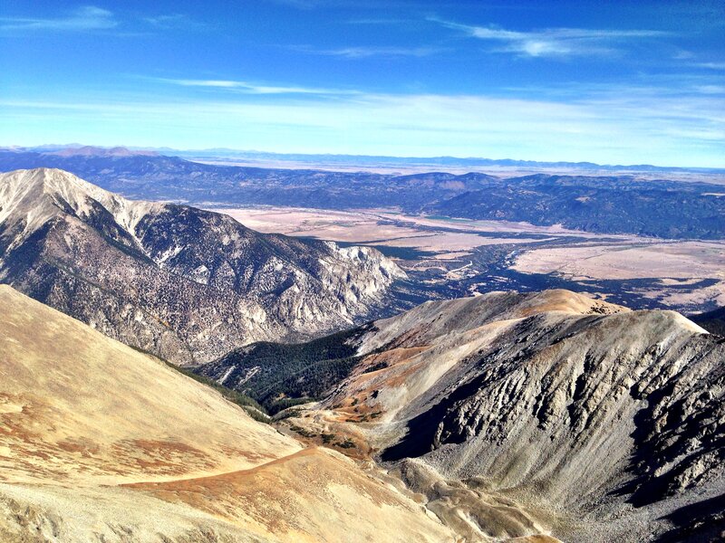 View from the summit of Antero.