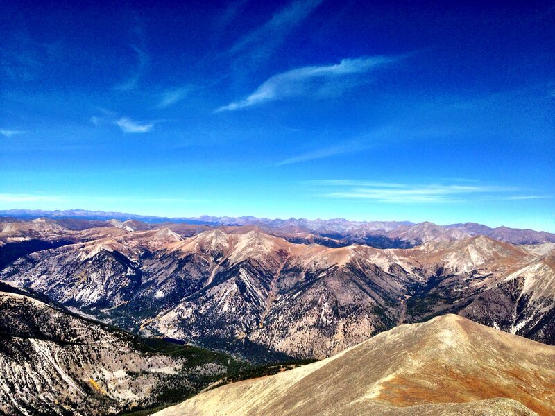 View from the summit of Antero.