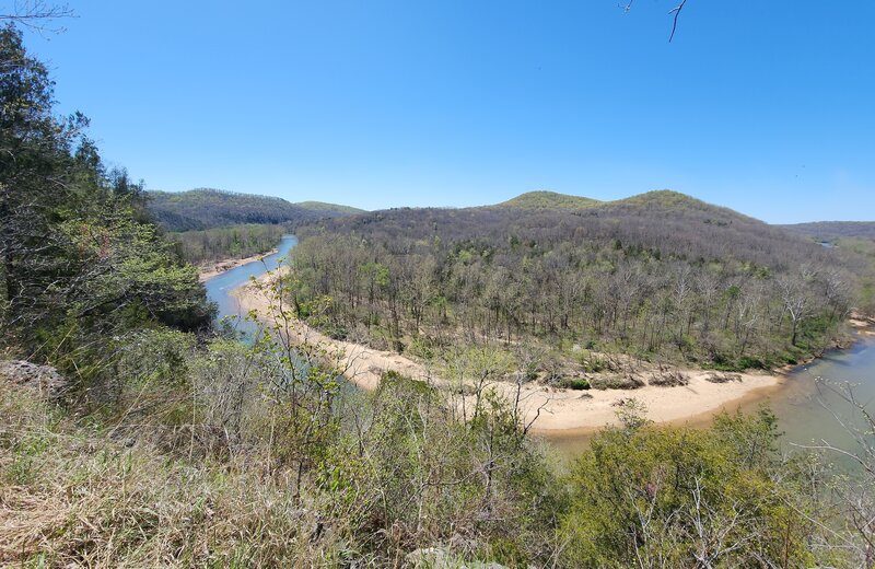 Bee Bluff, looking at the Current River.