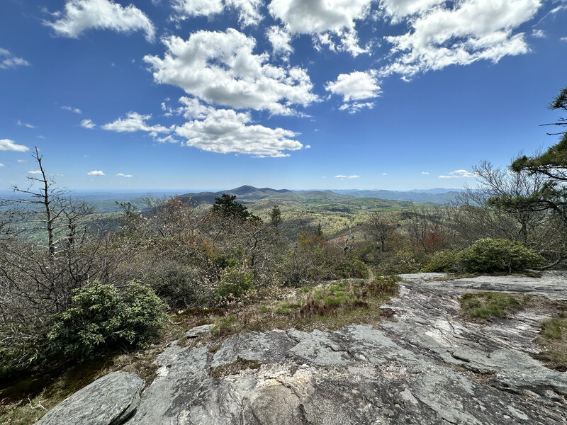 View from just below the summit of Scaly Mountain.