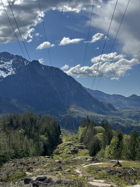 Skykomish Valley views at the power lines.