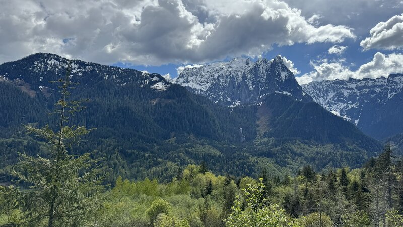 Mount Index and Bridal Veil Falls.