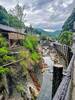 Looking down the creek at the famed Yuomine Onsen.