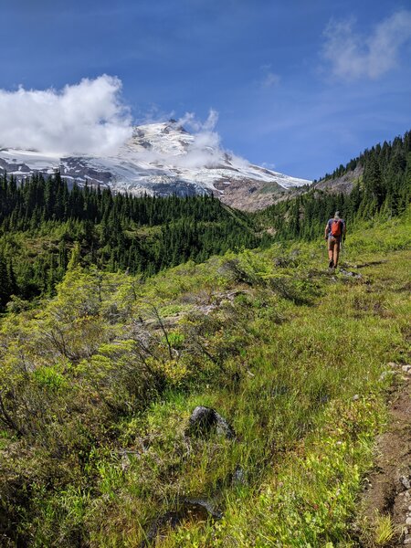 Approaching Mount Baker.