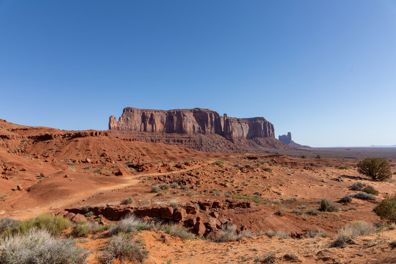 Sentinel Mesa from Wildcat Trail.