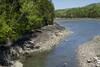 The Quarry Trail emerges at the bridge at Otter Cove where you can enjoy watching the tide coming in and going out, as well as a wide variety of animals that call the cove home.