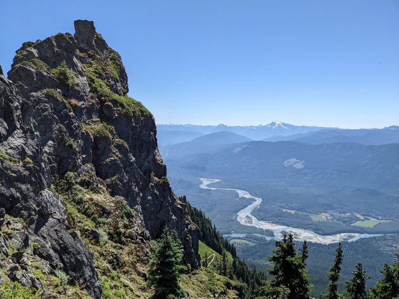 River views from summit.