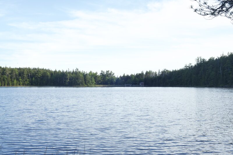 Views across Lower Hadlock Lake from the trail.