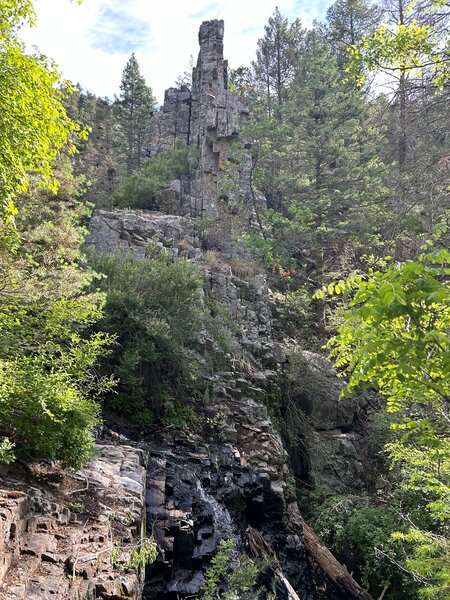 Small waterfall in Red Canyon.