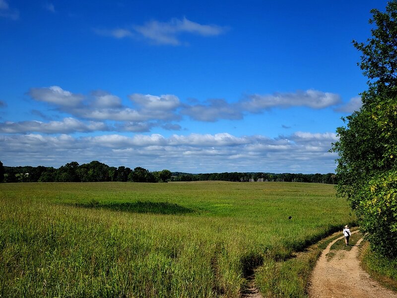 Passing an expanse of prairie toward Intersection 28.