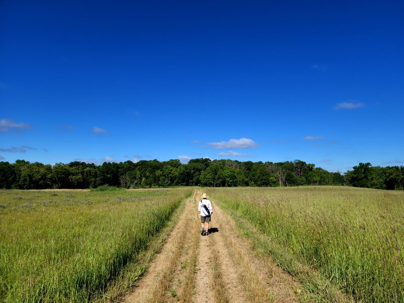 Crossing the prairie.