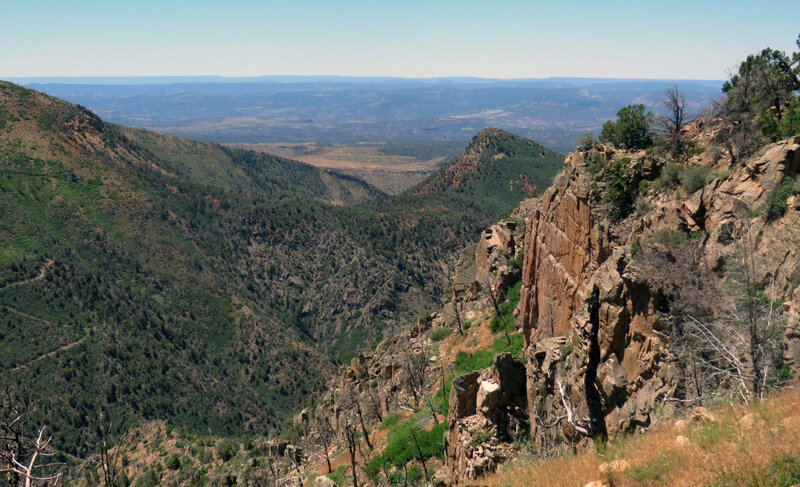 One of the dramatic views along the trail.